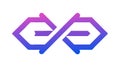 Abstract Loop Exchange Icon, Continuous Cycle, Interaction, vector design Generative AI Royalty Free Stock Photo