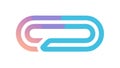 Abstract Loop Path Icon, Continuous Flow and Interconnection, Dynamic Design, vector design Generative AI Royalty Free Stock Photo