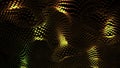 Abstract loopable animation with slowly flowing waves of particles. Design. Sci-fi and nanotechnology concept, dotted