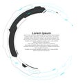 Abstract looped graphic, futuristic sense of technology.