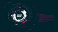 Abstract looped graphic, futuristic sense of technology.