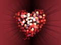 Abstract love bokeh background