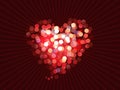 Abstract love bokeh background