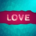 Abstract love vector illustration background