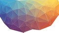Abstract Low Poly Gradient Background with Geometric Mesh Royalty Free Stock Photo