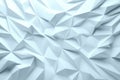 Abstract low poly background with polygonal shapes in white tones, creating modern and dynamic visual effect. Ideal for design