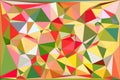 Abstract low poly background showcasing a vibrant tapestry of multi-colored geometric triangles and faceted forms Royalty Free Stock Photo