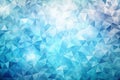 Abstract low poly blue crystal background design, ideal for web and print projects. Generative AI Royalty Free Stock Photo