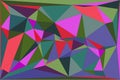 Abstract low poly geometric background featuring a colorful array of triangles and polygons Royalty Free Stock Photo