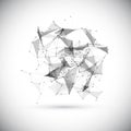 Abstract low poly geometric technology vector