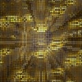 Abstract low poly gold gray stroboscopic pattern