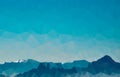 Abstract polygonal mountains vector background Royalty Free Stock Photo
