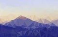 Abstract polygonal mountains vector background Royalty Free Stock Photo
