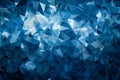 Abstract Low Poly Pattern Composition Featuring Triangles and Low Polygon Background in Blue Tones Royalty Free Stock Photo