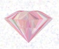 Abstract low-poly pink jewel illustration Royalty Free Stock Photo