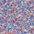 Abstract low poly triangular geometric pattern texture featuring vibrant holographic iridescent colors providing a mesmerizing Royalty Free Stock Photo