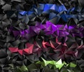 Abstract Low-Poly triangular modern background