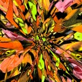 Abstract Low-Poly Triangular Modern Geometric Background with effect of exploision