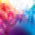 Abstract Low Poly Triangular Modern Geometrical Background. Colorful Polygonal Mosaic Pattern Template. Repeating routine with