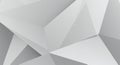 Abstract Low Poly White and Gray Geometric Background for Presentation Royalty Free Stock Photo