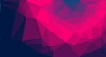 Abstract Low Polygon gradient background illustration. Low poly banner with triangle shapes