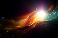 Abstract luminescence evolves, a flare of light in artistic transformation Royalty Free Stock Photo