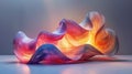 Abstract luminescent sculpture - generative ai