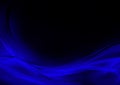 Abstract luminous blue and black background