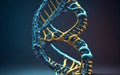 Abstract luminous DNA molecule Royalty Free Stock Photo