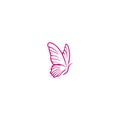 Abstract Luxurious Colorful Gradient Butterfly logo Ideas. Inspiration logo design. Template Vector Illustration. Isolated On Royalty Free Stock Photo