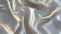 Abstract luxurious shiny white silk fabric background with light reflections. Royalty Free Stock Photo