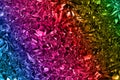 Abstract luxury background of crumpled multicolored foil Royalty Free Stock Photo