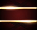 Abstract luxury background with gold colored lines. the dark red background is isolated with red dots and golden light Royalty Free Stock Photo