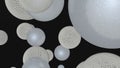 Abstract luxury background with white spheres Royalty Free Stock Photo