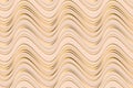 Abstract luxury beige waves seamless pattern