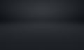 Abstract luxury blur dark grey and black gradient, used as background studio wall for display your products. Royalty Free Stock Photo