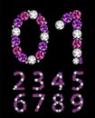 Abstract Luxury Diamond Numbers Vector