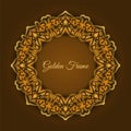 Abstract Luxury golden frame background