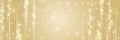 Abstract luxury golden glitter effect glowing on gold background Royalty Free Stock Photo