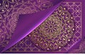 luxury mandala background for the invitation cover Royalty Free Stock Photo