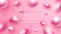 Abstract, luxury, pink background for cosmetic posters or others