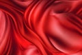 abstract luxury red silk fabric cloth or liquid wave or texture satin background. Neural network AI generated Royalty Free Stock Photo