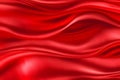 abstract luxury red silk fabric cloth or liquid wave or texture satin background. Neural network AI generated Royalty Free Stock Photo