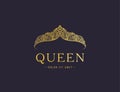 Abstract luxury, royal golden company logo icon vector design.