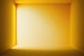 Abstract Luxury Yellow gradient wall and empty studio room background Generative AI Royalty Free Stock Photo