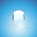 Abstract Machine and Deep Learning, Artificial Intelligence, Cloud Computing and Networks Design Concept Royalty Free Stock Photo