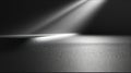 Abstract Macro Background of Matte Black Textured Surface with Sharp Diagonal Cool Light Beam Royalty Free Stock Photo