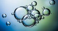 Abstract Macro Image Featuring a Cluster of Bubbles Reflecting Light with Artistic Flair and Eye Catching Depth Royalty Free Stock Photo