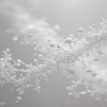 Abstract Close-up of Frosty Plant Structure with Bubbles frozen Royalty Free Stock Photo