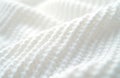 Abstract macro view of soft white textile fabric with wavy, detailed texture. 3d rendering smooth, shiny, silky material with Royalty Free Stock Photo